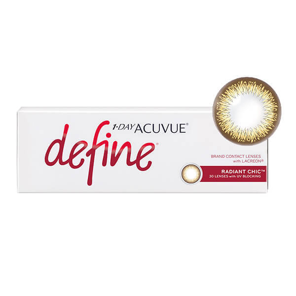 1-Day Acuvue Define Radiant Chic Colored Contacts (30 Pack) - Image 3